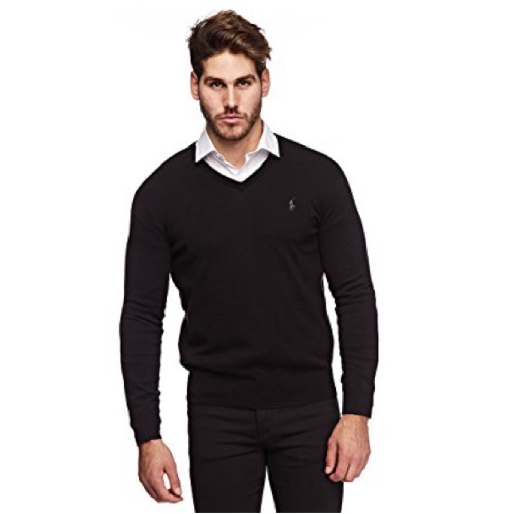 Polo Ralph Lauren Pima Cotton V-Neck Sweater S